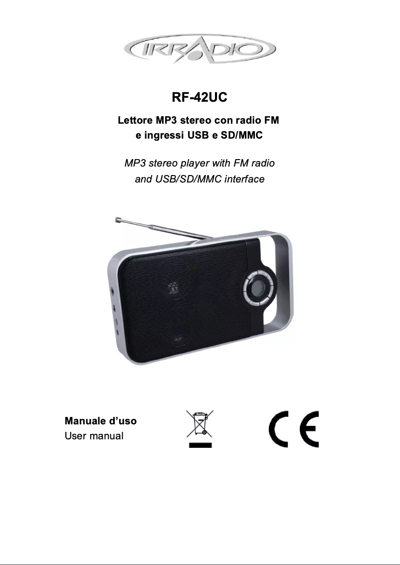 Image de la première page du manuel de l'appareil RF-42UC