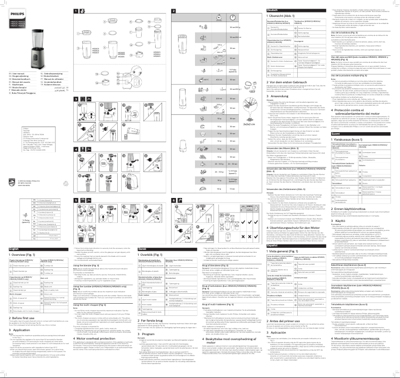 Imagen de la primera página del manual del dispositivo Daily Collection HR2606