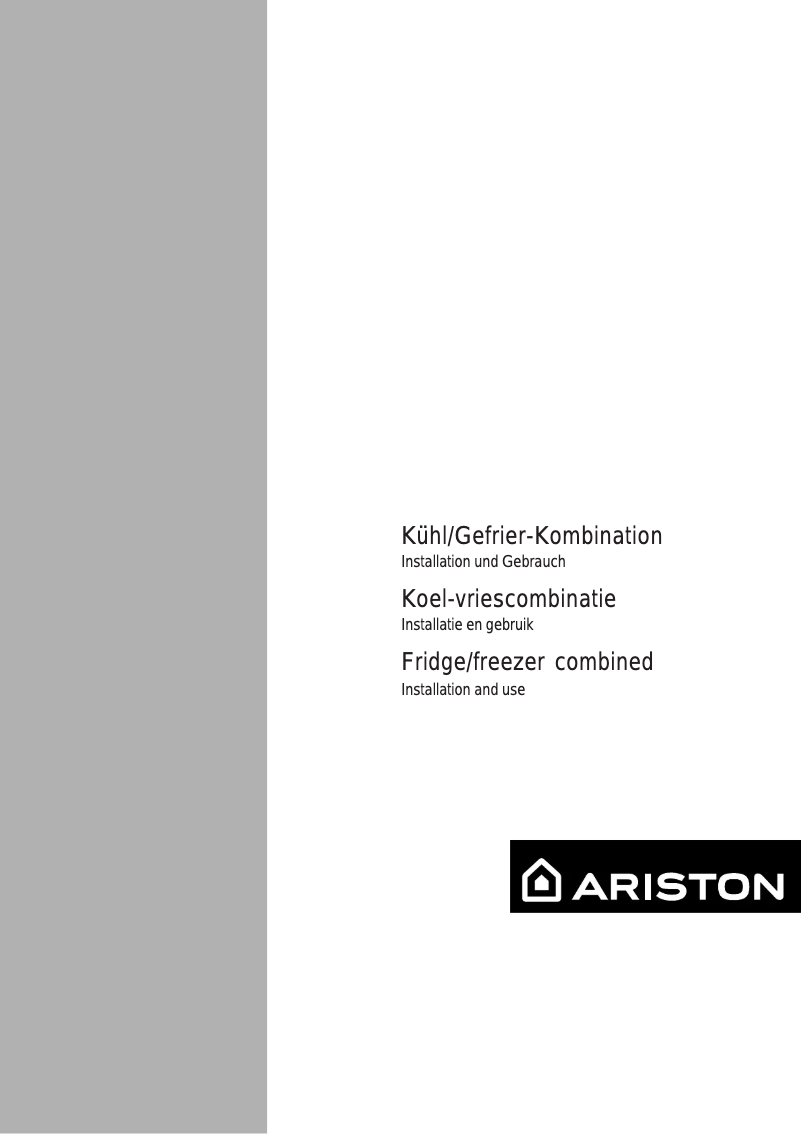 Page 1 de la notice Manuel utilisateur Ariston Thermo BC 312 AA FI