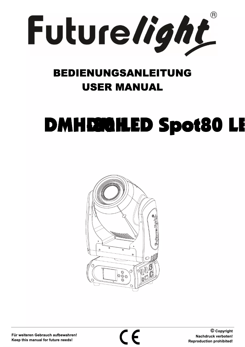 Page 1 de la notice Manuel utilisateur Futurelight DMH-80