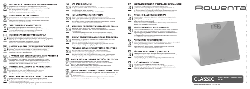 Page n°1 - Manuel utilisateur Rowenta Classic BS1131V0