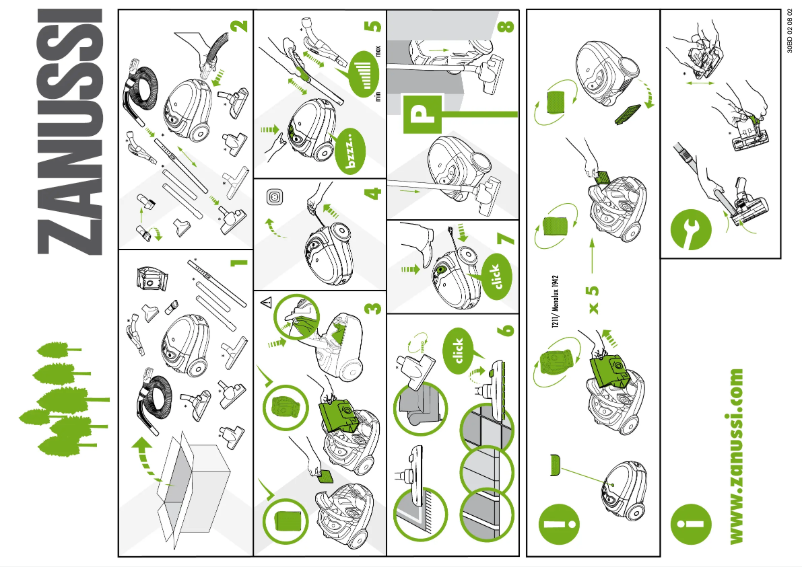 Page 1 de la notice Manuel utilisateur Zanussi ZAN3020REL