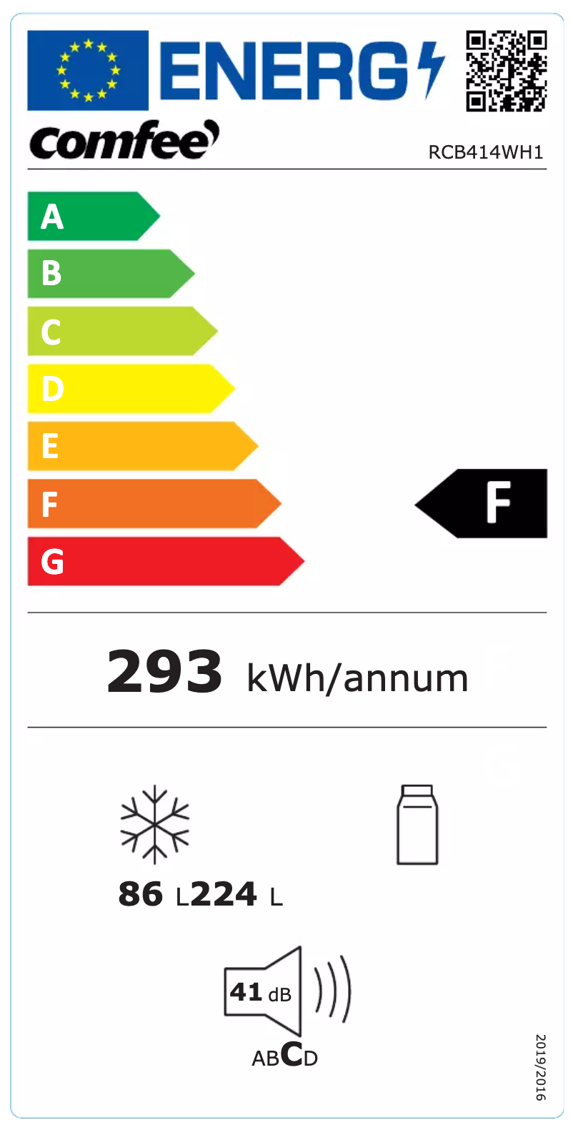 Página 1 del manual Manual de usuario Comfee RCB414WH1