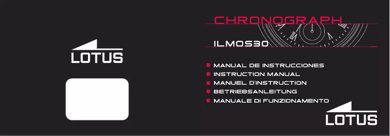 Page n°1 - Manuel utilisateur Lotus 18234