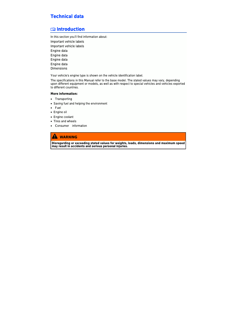 Imagen de la primera página del manual del dispositivo Passat (2015)