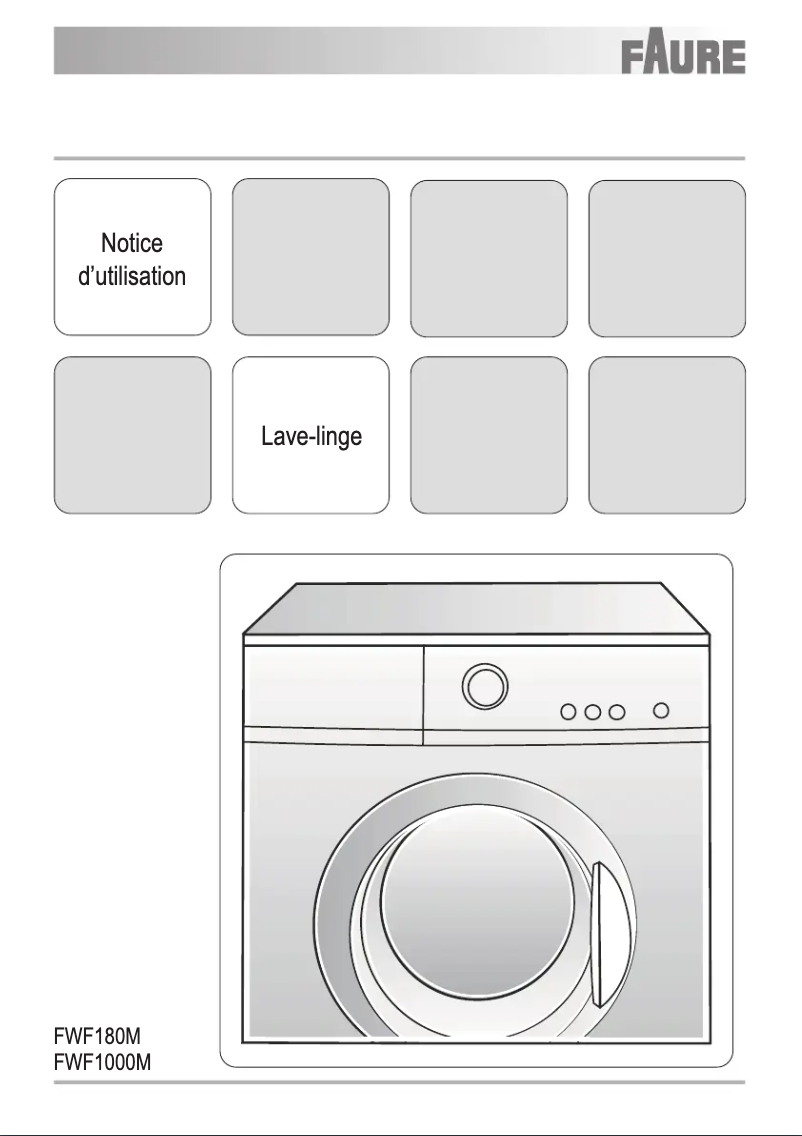 Image de la première page du manuel de l'appareil FWF180M