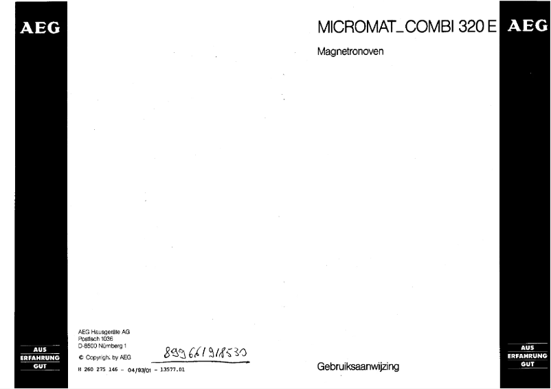 Imagen de la primera página del manual del dispositivo Micromat 320 E