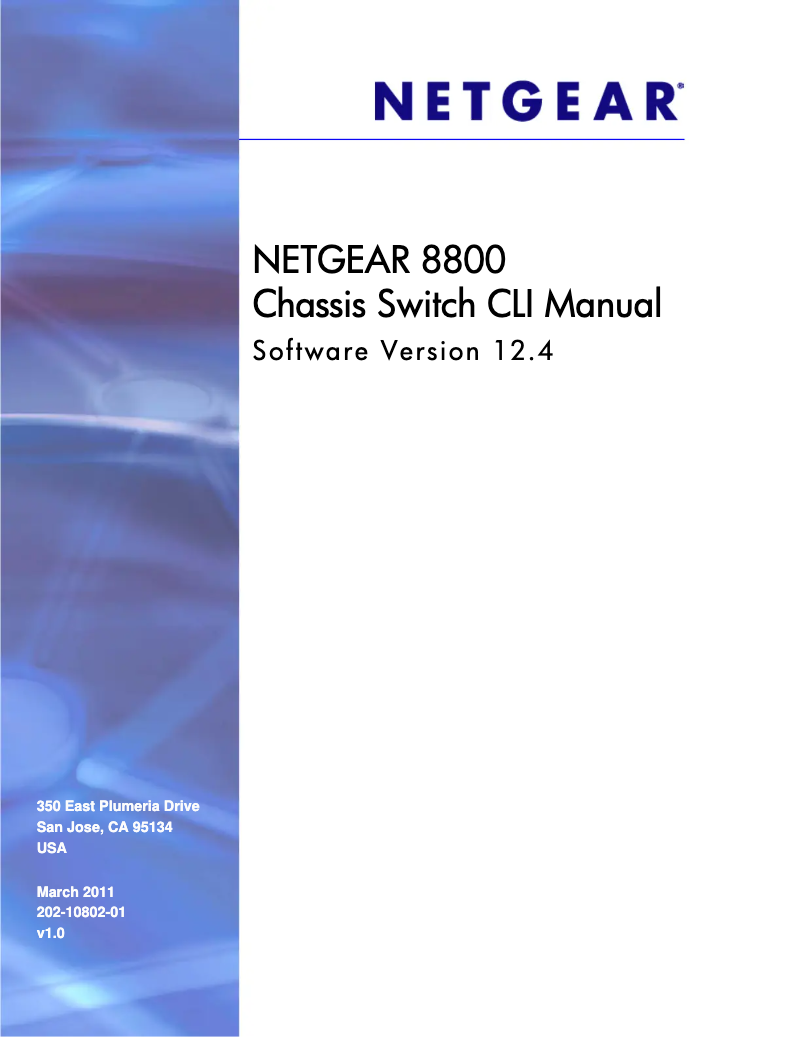 Page 1 de la notice Guide d'installation Netgear XCM8806