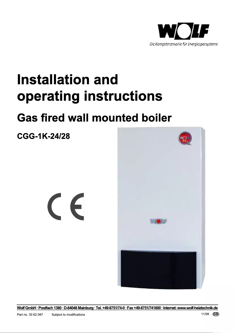 Image de la première page du manuel de l'appareil CGG-1K-28