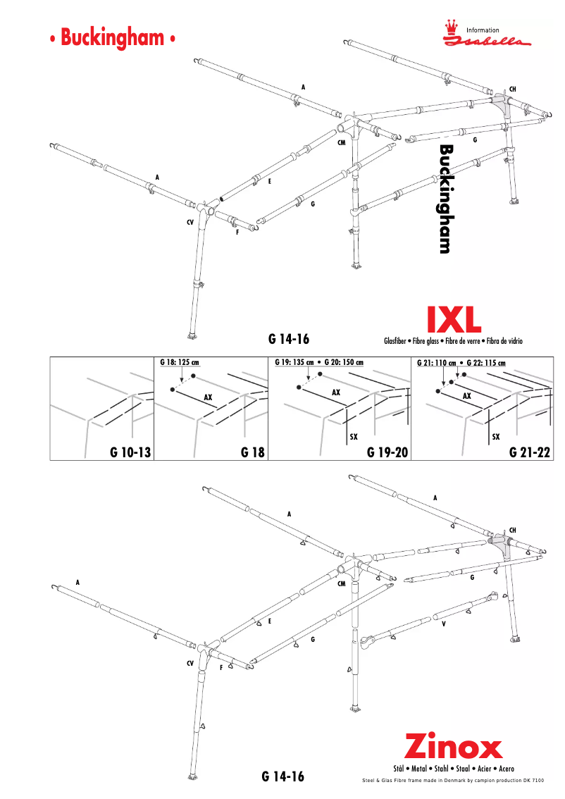 Page 1 de la notice Manuel utilisateur Isabella Buckingham