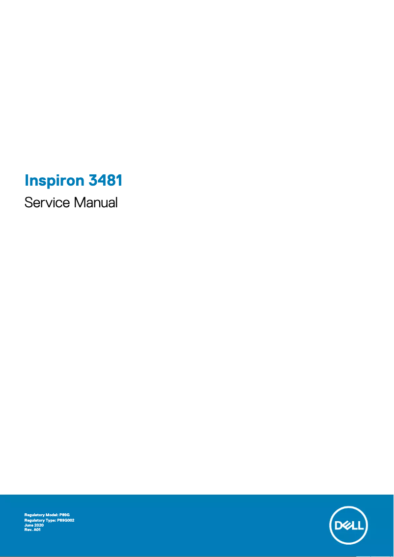 Page n°1 - Manuel utilisateur Dell Inspiron 3481