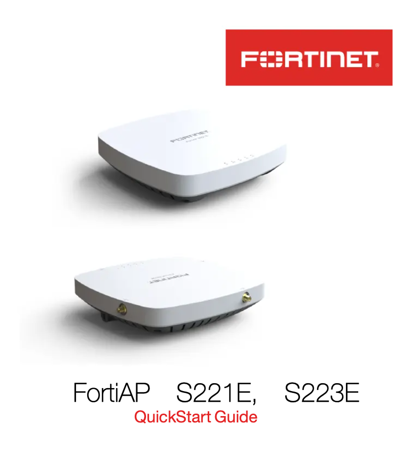 Page n°1 - Manuel utilisateur Fortinet FortiAP S221E