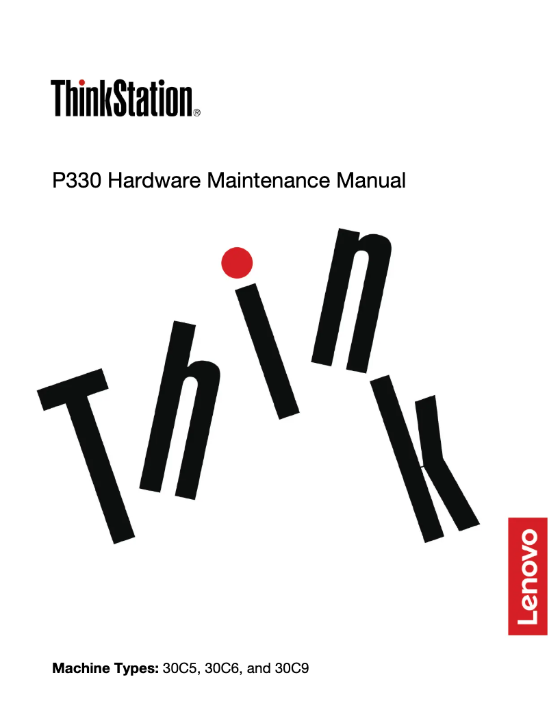 Page 1 de la notice Manuel utilisateur Lenovo ThinkStation P330