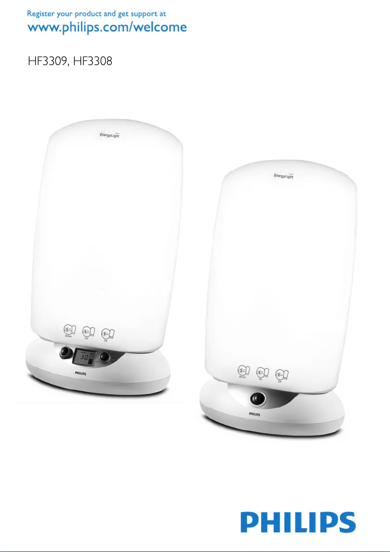 Page n°1 - Manuel utilisateur Philips EnergyLight HF3308