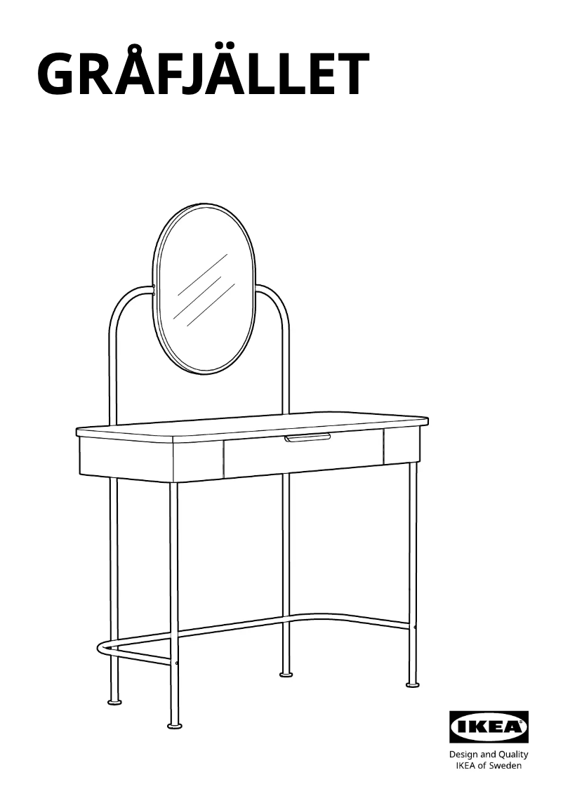 Image de la première page du manuel de l'appareil GRÅFJÄLLET 605.702.24