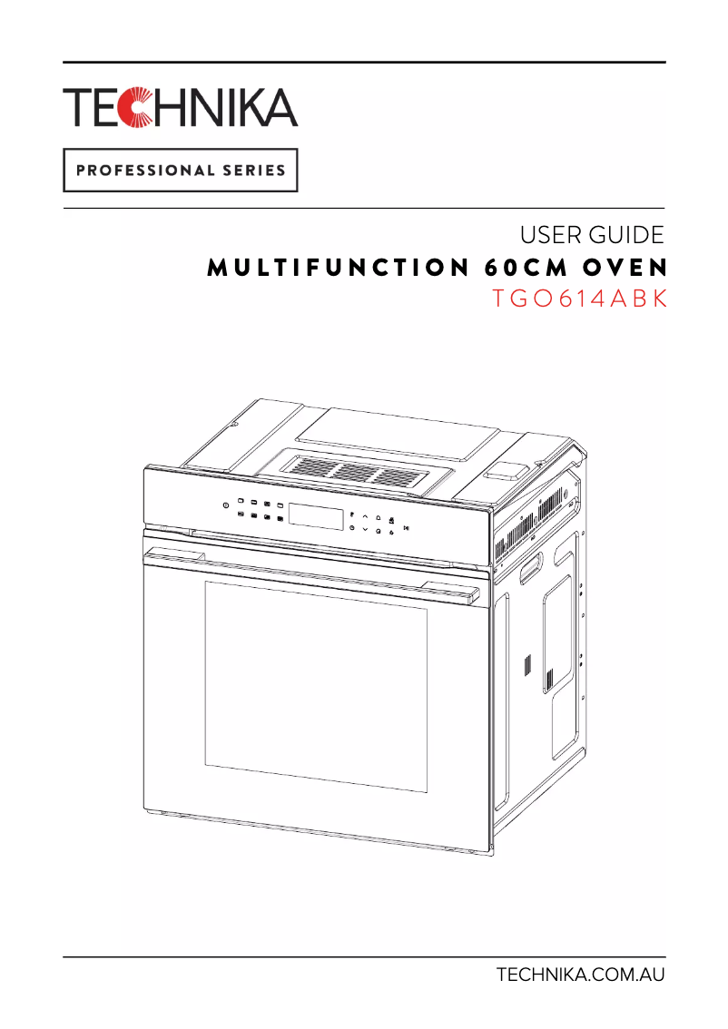 Page 1 de la notice Manuel utilisateur Technika TGO614ABK