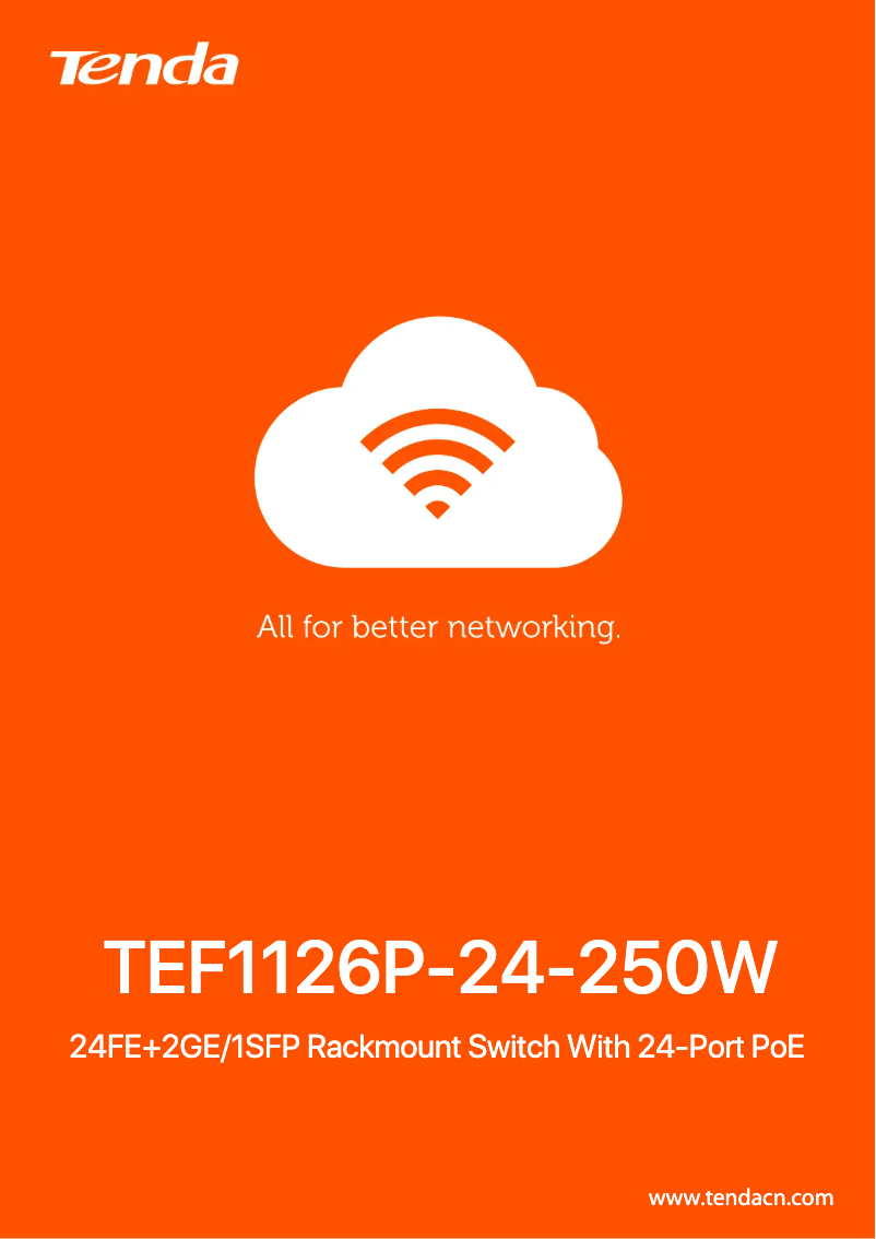 Page n°1 - Fiche technique Tenda TEF1126P-24-250W