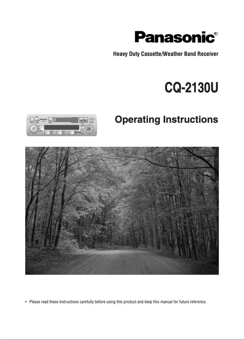 Image de la première page du manuel de l'appareil CQ-2130U