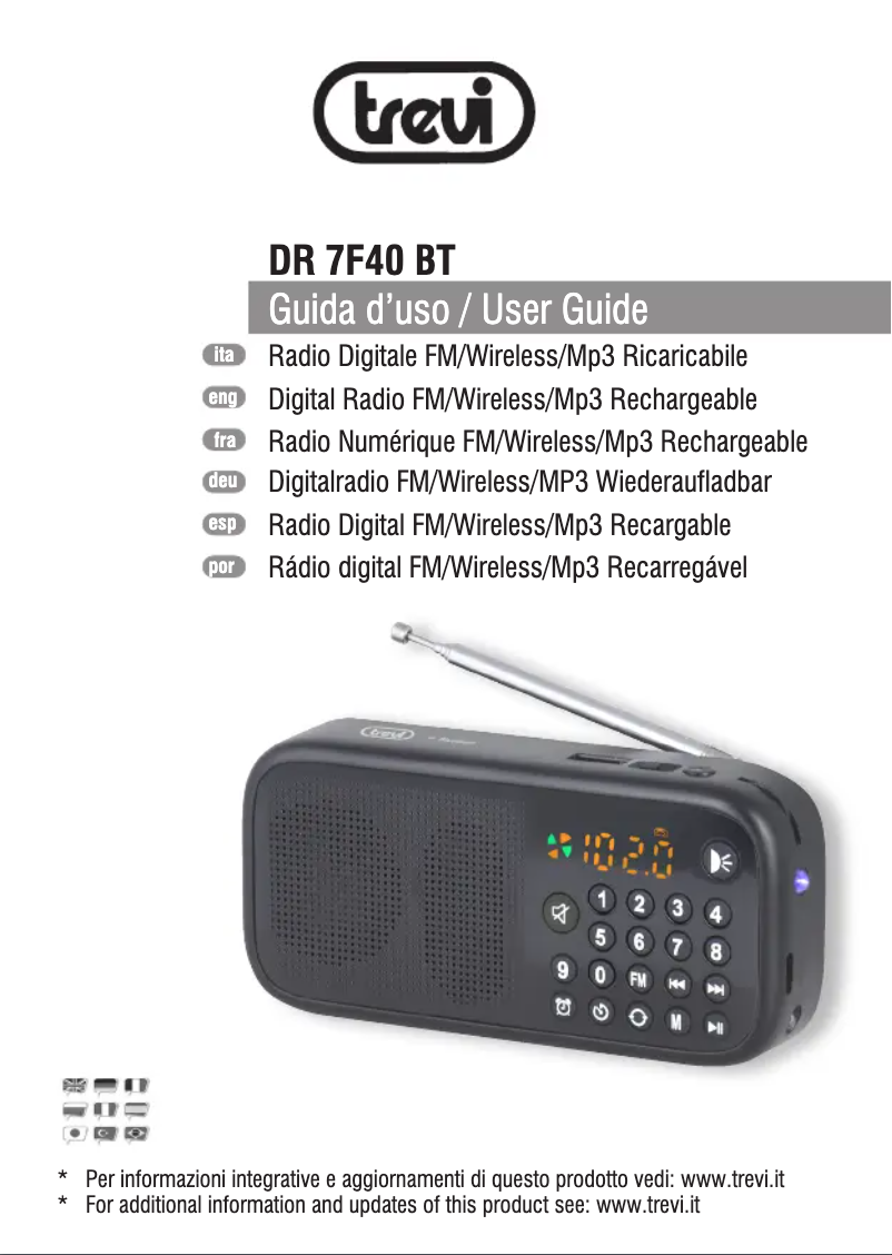 Page n°1 - Manuel utilisateur Trevi DR 7F40 BT