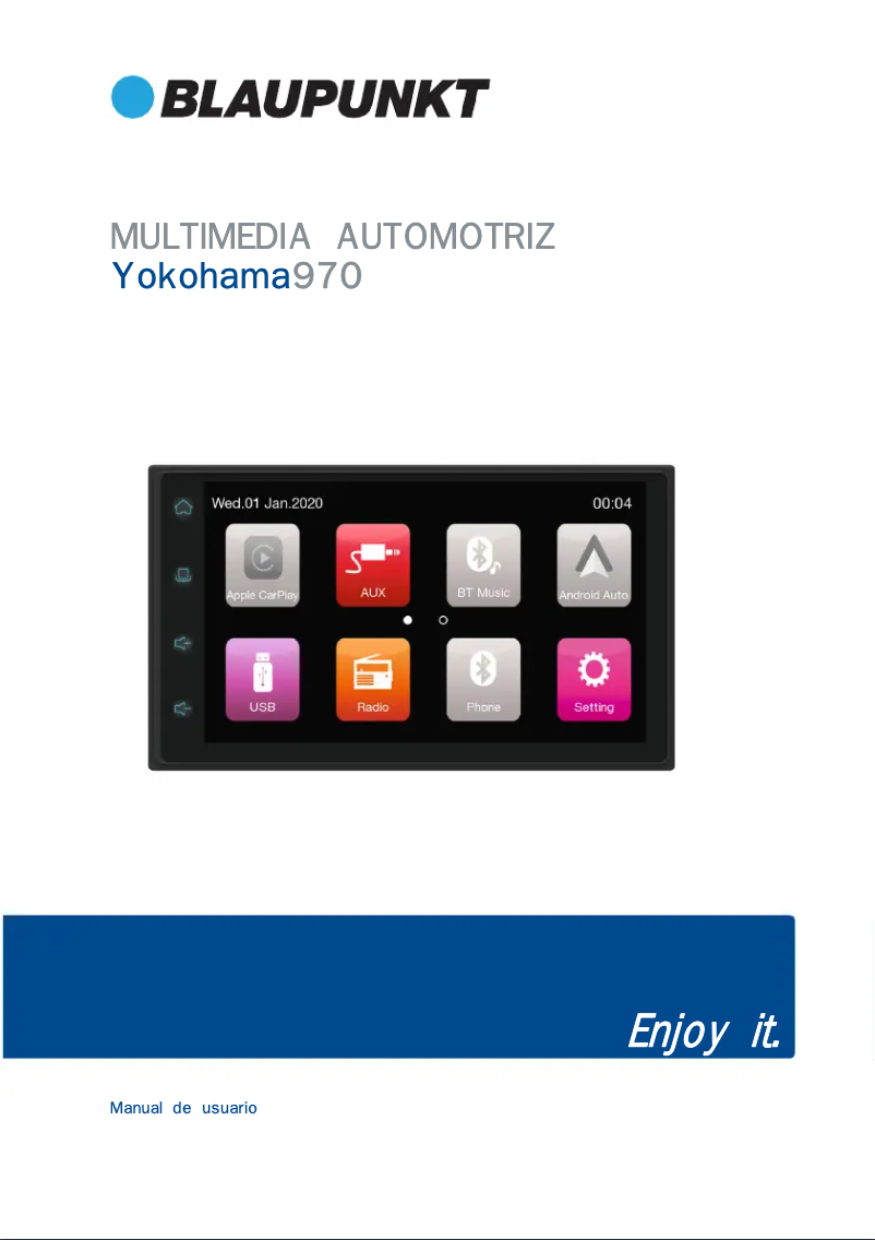 Página 1 del manual Manual de usuario Blaupunkt Yokohama 970 WiFi