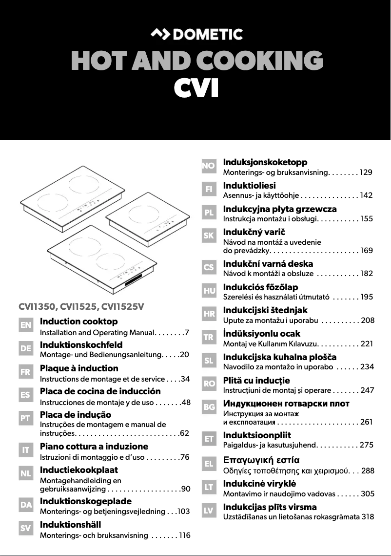 Página 1 del manual Manual de usuario Dometic CVI1350