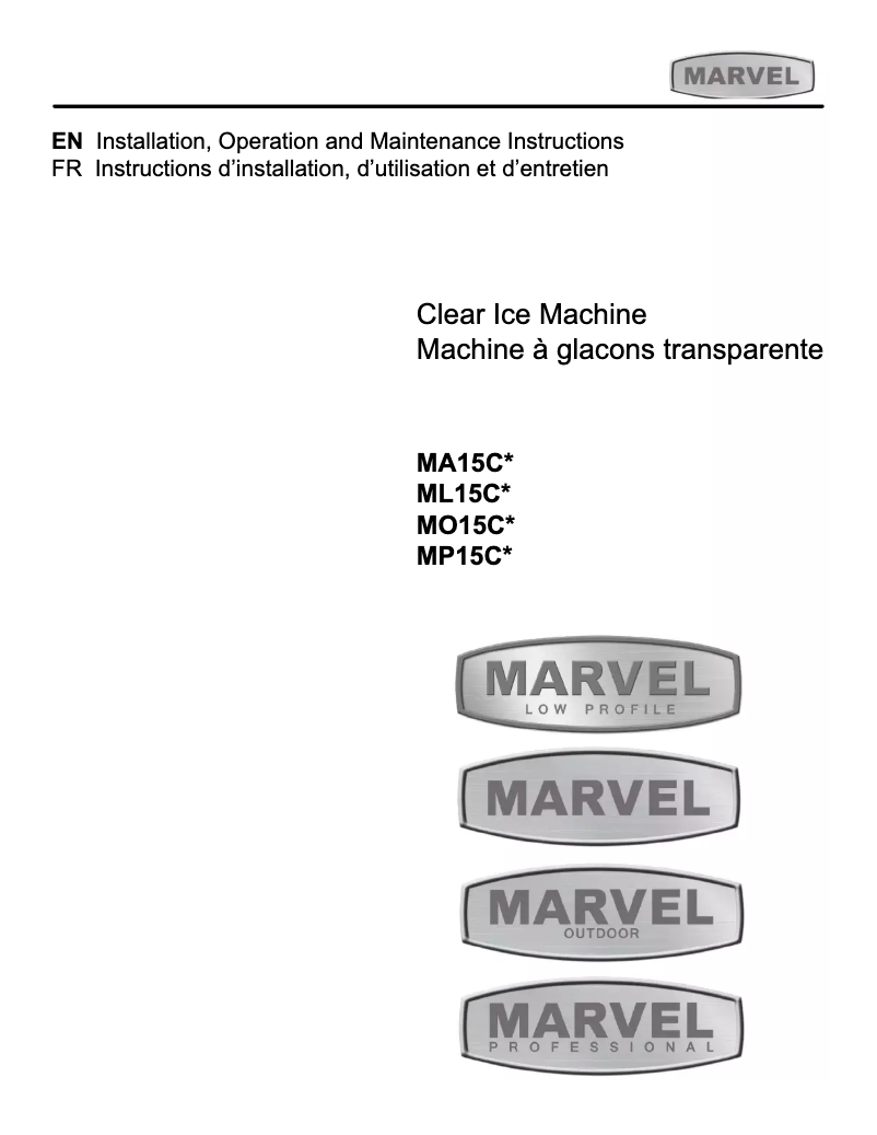 Page n°1 - Instructions / montage Marvel MP15CPS3LS