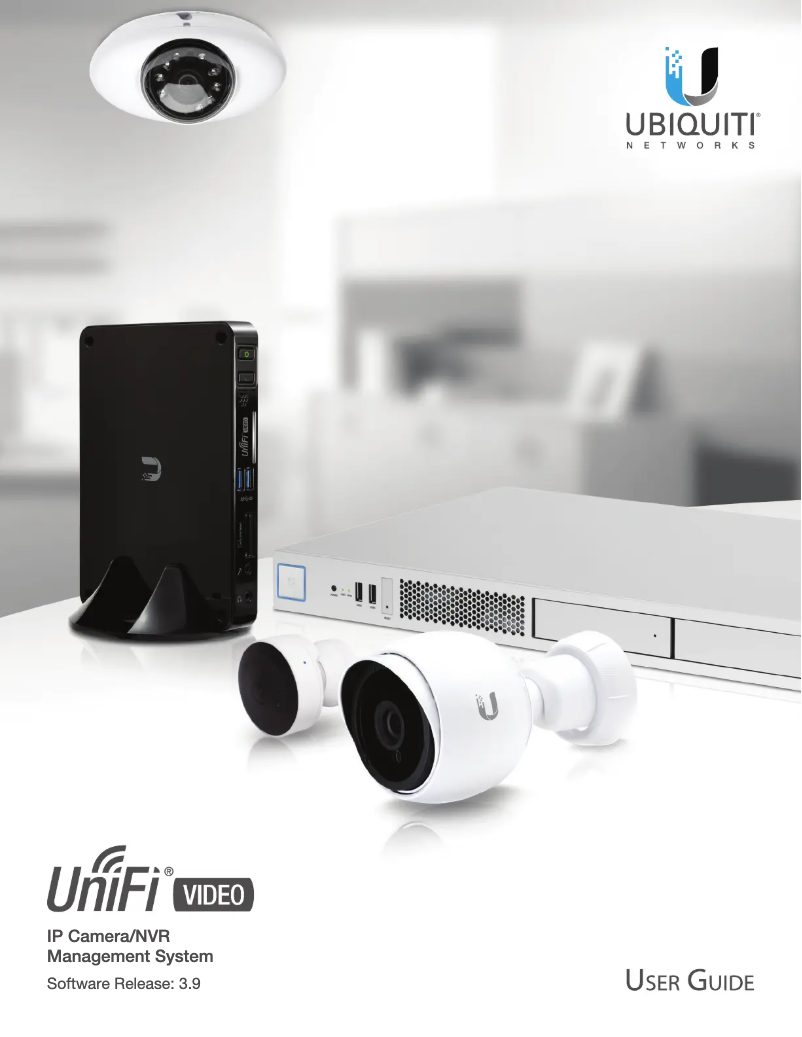 Page 1 de la notice Manuel utilisateur Ubiquiti Networks UniFi UVC-G3-PRO