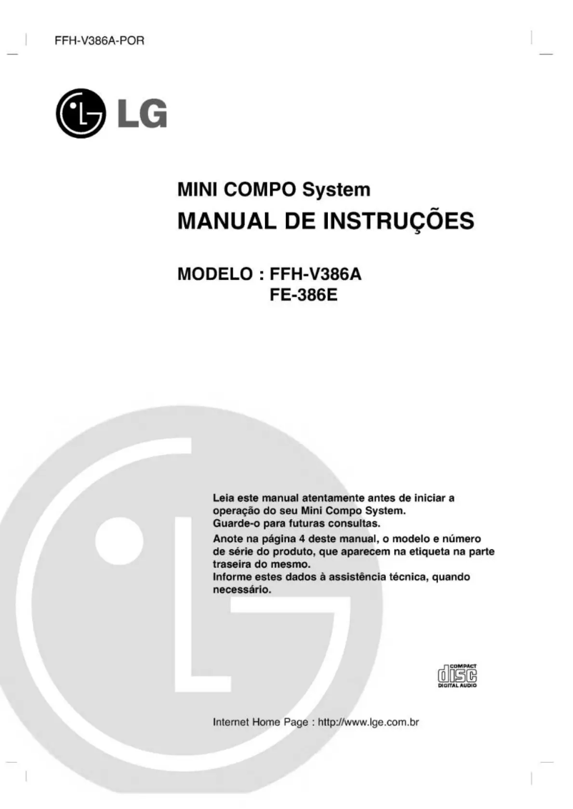 Image de la première page du manuel de l'appareil FE-386E