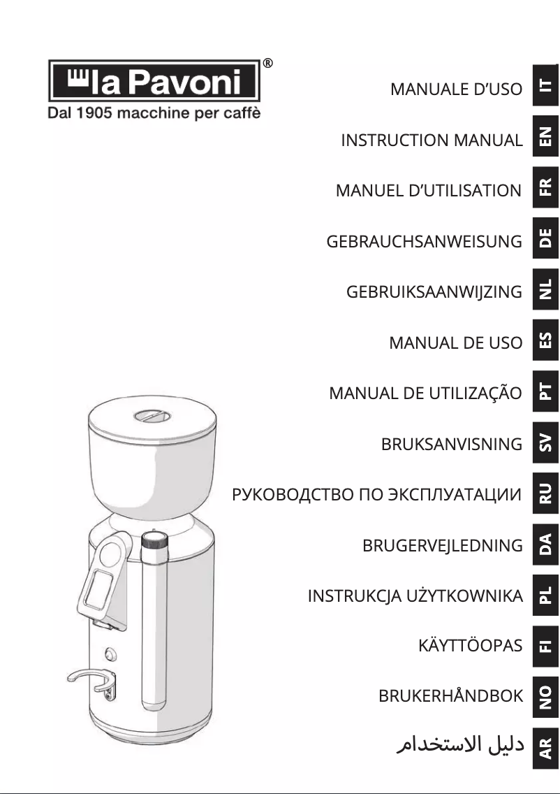 Page n°1 - Manuel utilisateur la Pavoni Cilindro