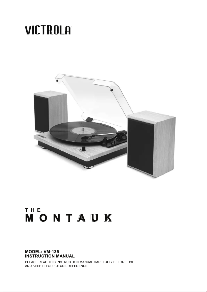 Page n°1 - Manuel utilisateur Victrola The Montauk VM-135