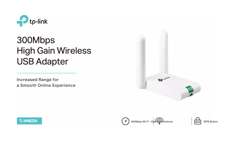 Page 1 de la notice Fiche technique TP-Link TL-WN822N