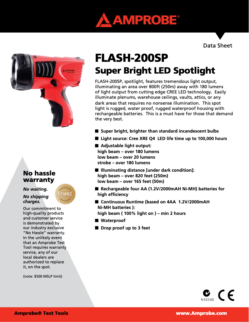 Image de la première page du manuel de l'appareil FLASH-200SP