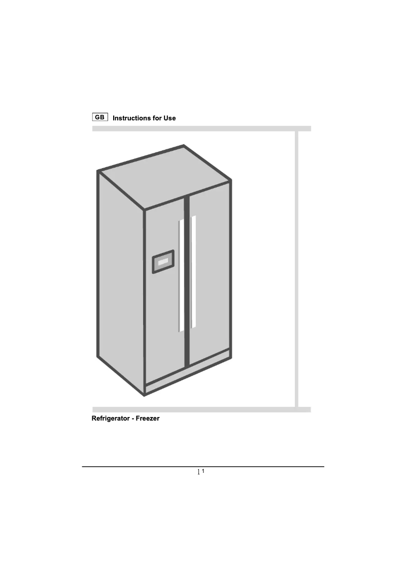 Page n°1 - Manuel utilisateur Gorenje NRS85725E