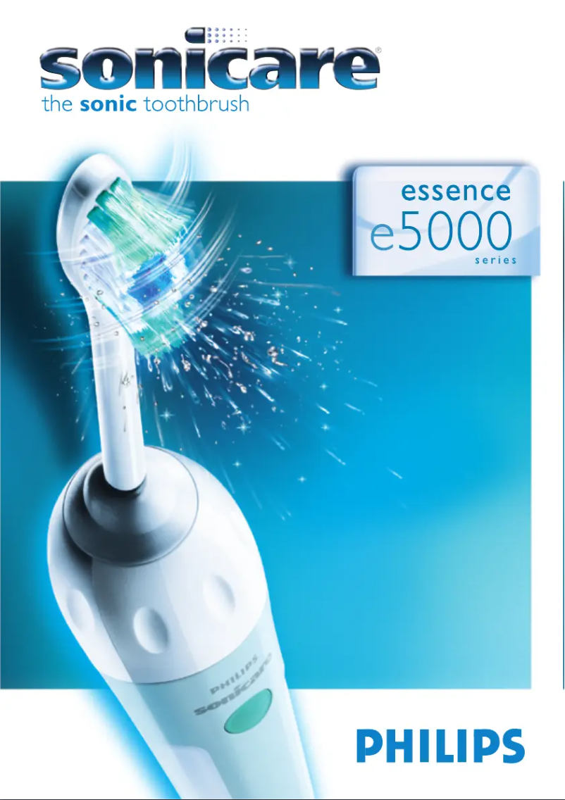 Page 1 de la notice Manuel utilisateur Philips Sonicare Essence HX5751