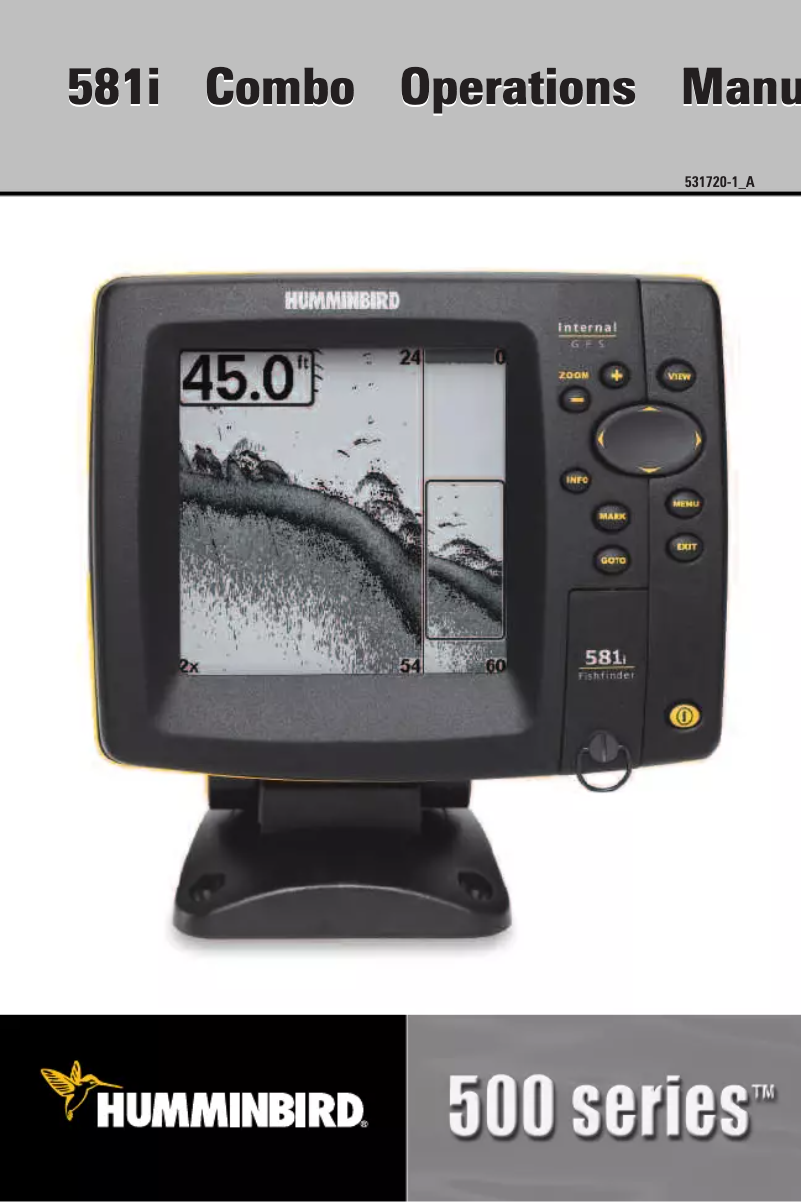 Page n°1 - Manuel utilisateur Humminbird 581I