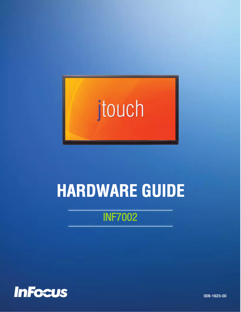 Página 1 del manual Manual de usuario InFocus JTouch INF7002WB