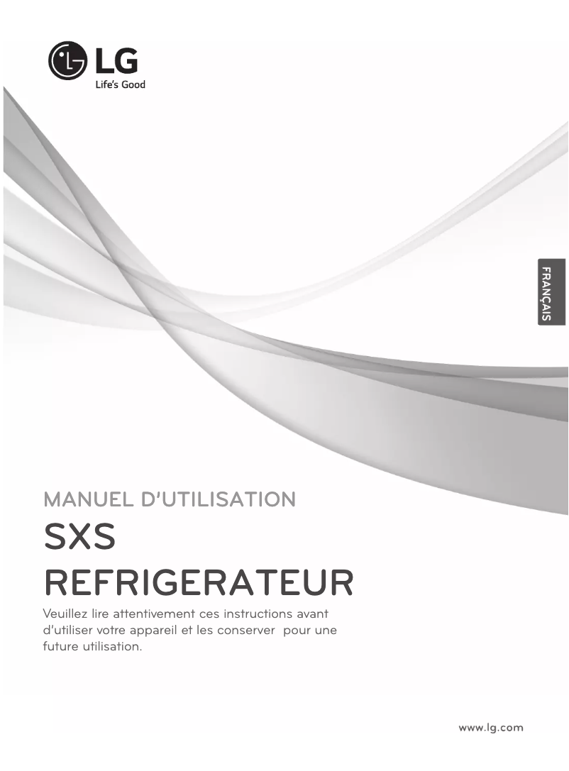 Page 1 de la notice Manuel utilisateur LG GS9366PZQZB