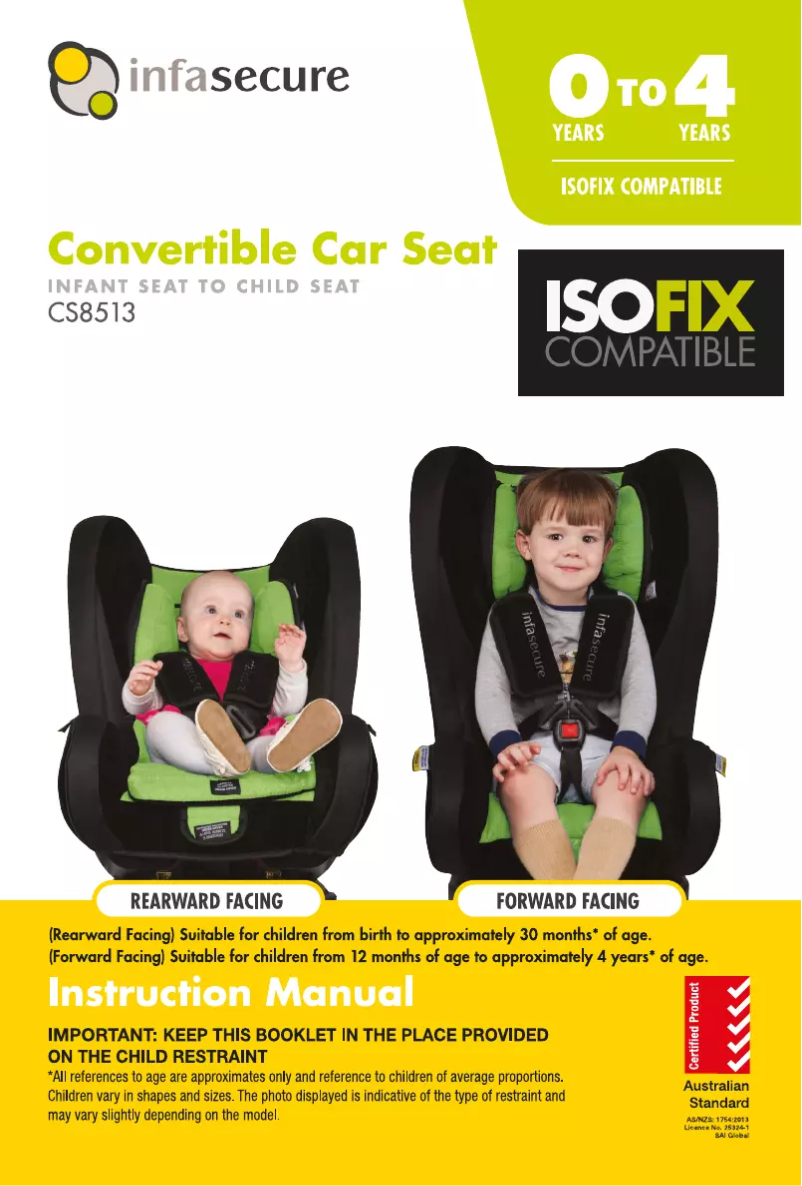 Page 1 de la notice Manuel utilisateur InfaSecure Grandeur Element