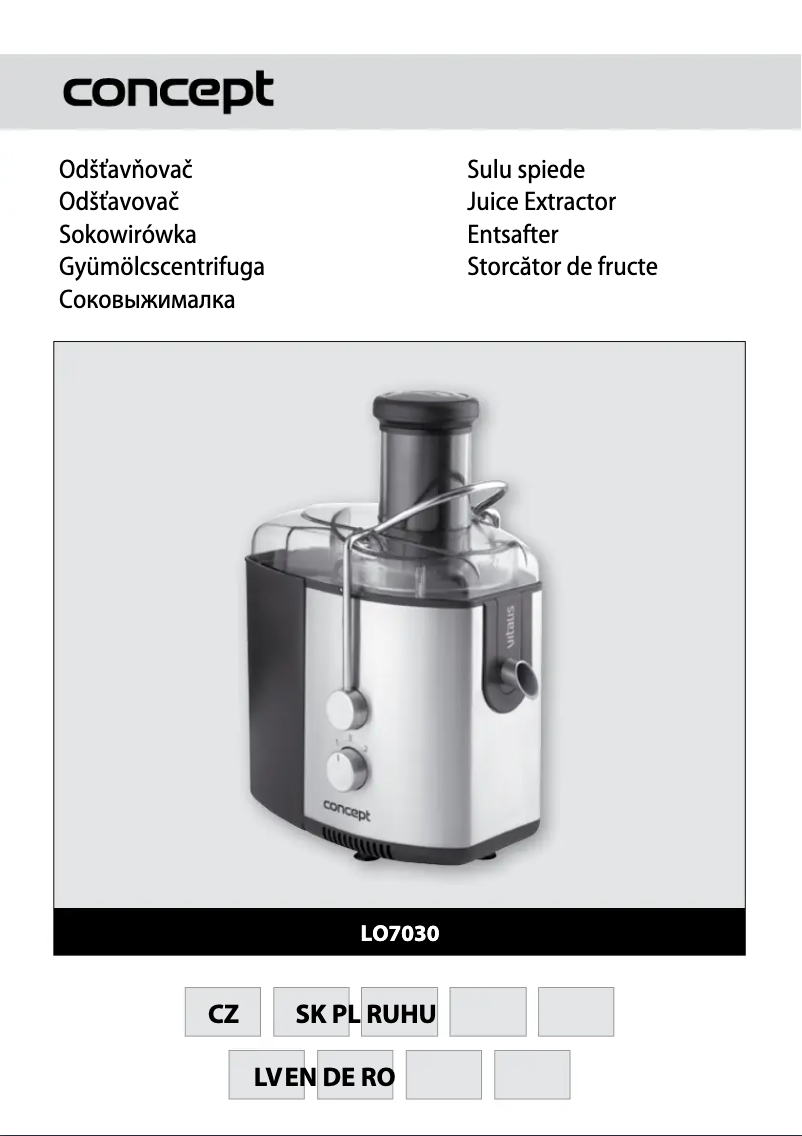 Page n°1 - Manuel utilisateur Concept LO-7030