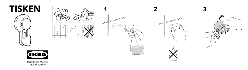 Page 1 de la notice Manuel utilisateur Ikea TISKEN 503.812.76