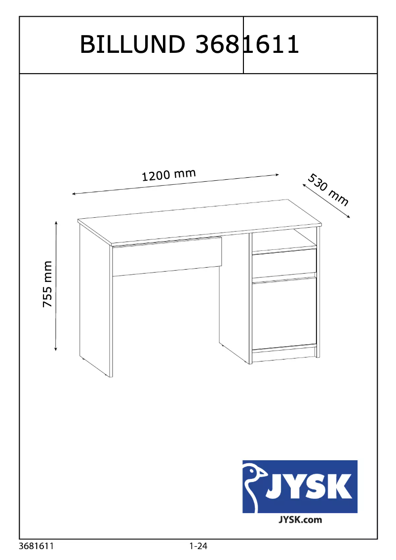 Image de la première page du manuel de l'appareil Billund (53x120x75)