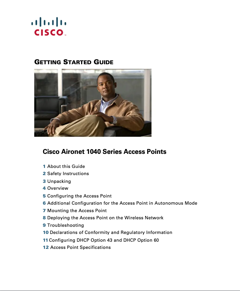 Página 1 del manual Manual de usuario Cisco Aironet 1042N