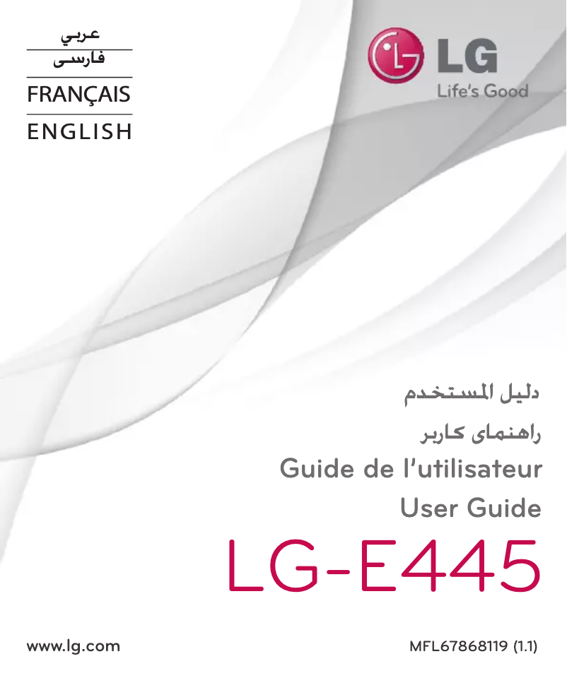 Page 1 de la notice Manuel utilisateur LG Optimus L4 II