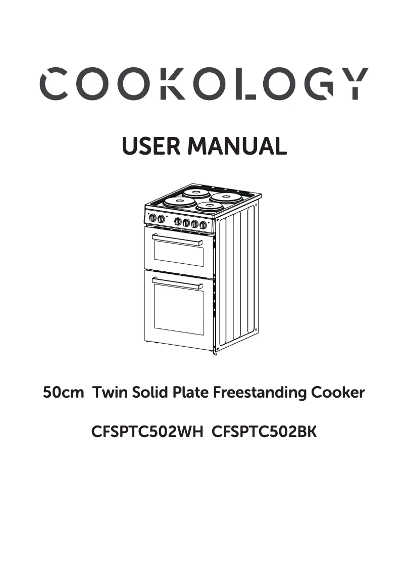 Page 1 de la notice Manuel utilisateur Cookology CFSPTC502BK