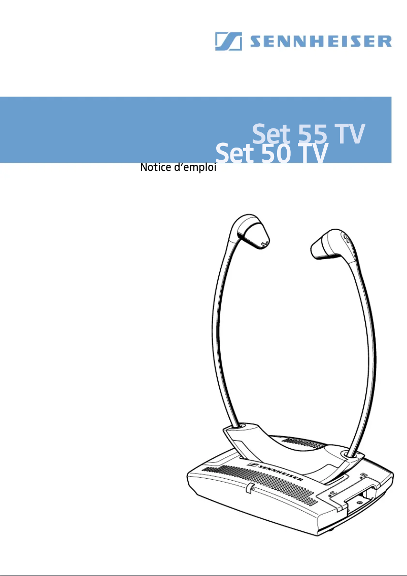 Page 1 de la notice Manuel utilisateur Sennheiser SET 55 TV