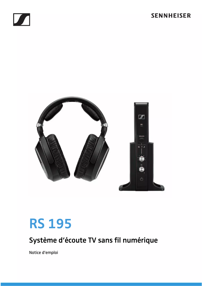 Page n°1 - Manuel utilisateur Sennheiser RS 195