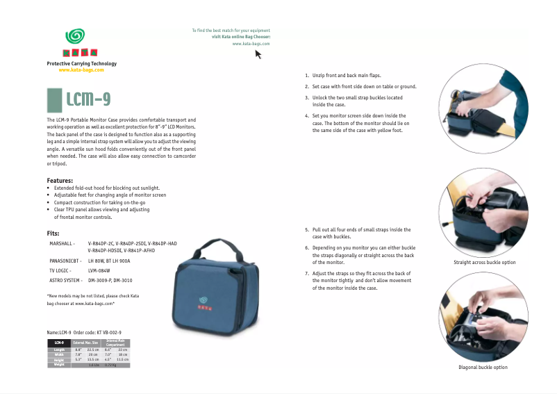 Image de la première page du manuel de l'appareil LCM-9