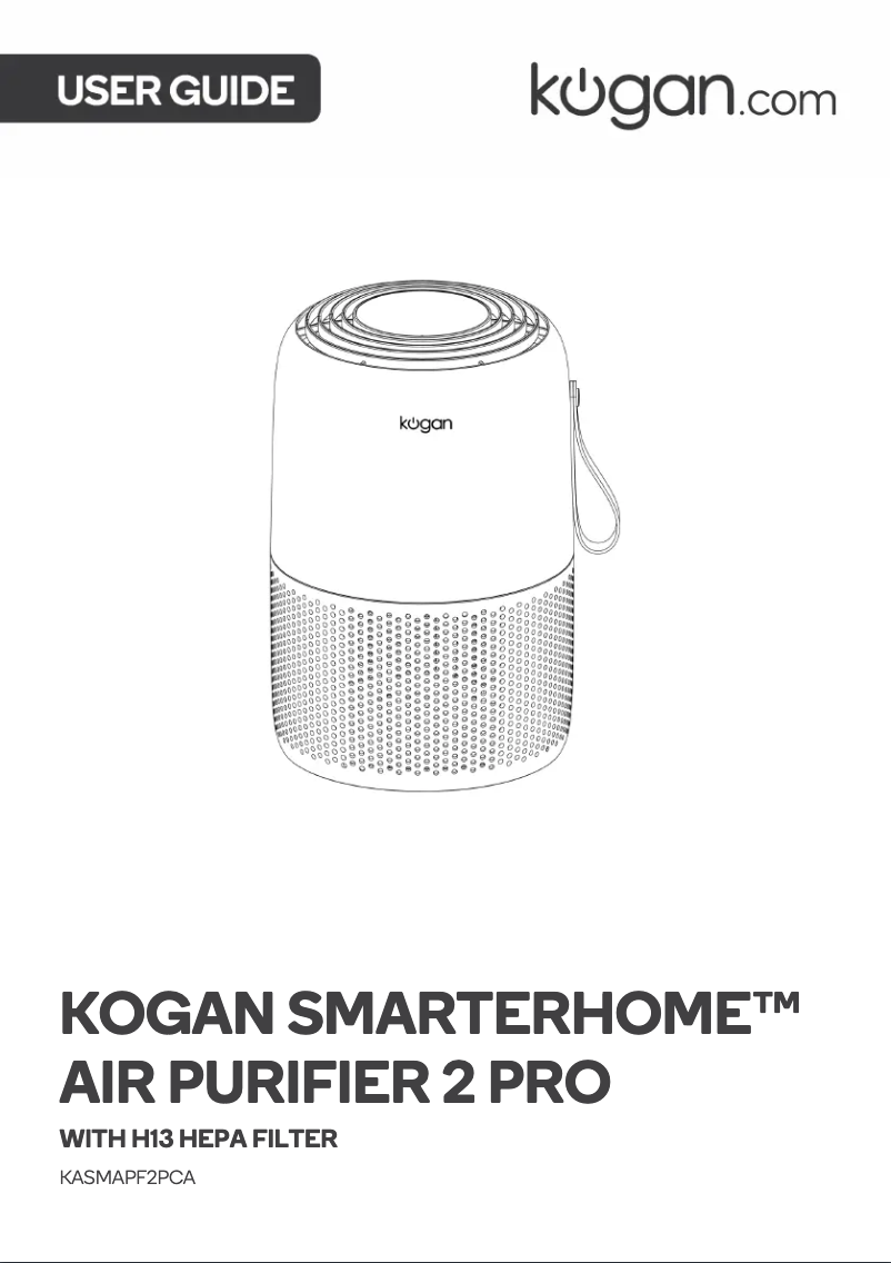 Page n°1 - Manuel utilisateur Kogan SmarterHome Air Purifier 2 Pro