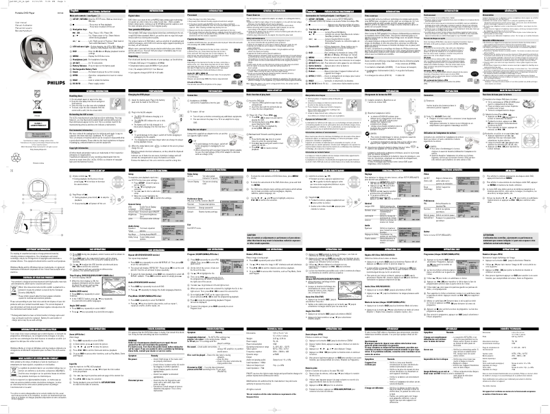 Imagen de la primera página del manual del dispositivo PET320