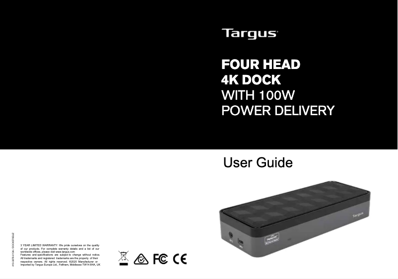 Image de la première page du manuel de l'appareil DOCK570EUZ